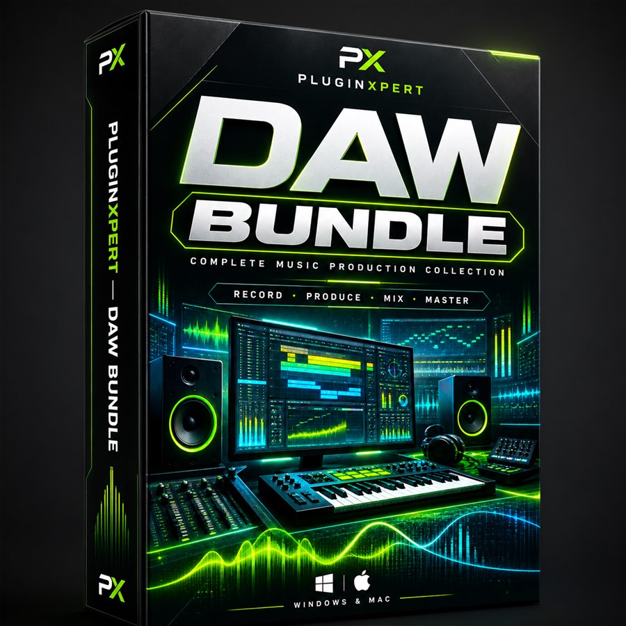 PluginXpert DAW Bundle 3D software package mockup